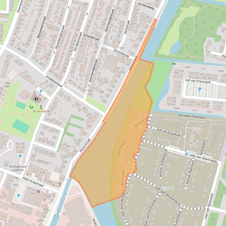 Kaart van postcodegebied 3439WN.