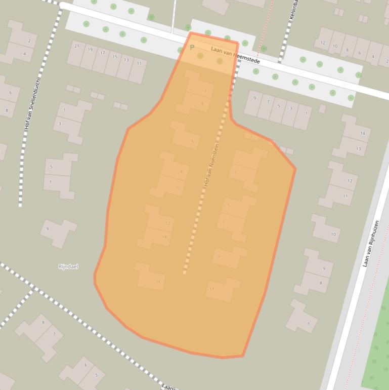 Kaart van postcodegebied 3439WR.