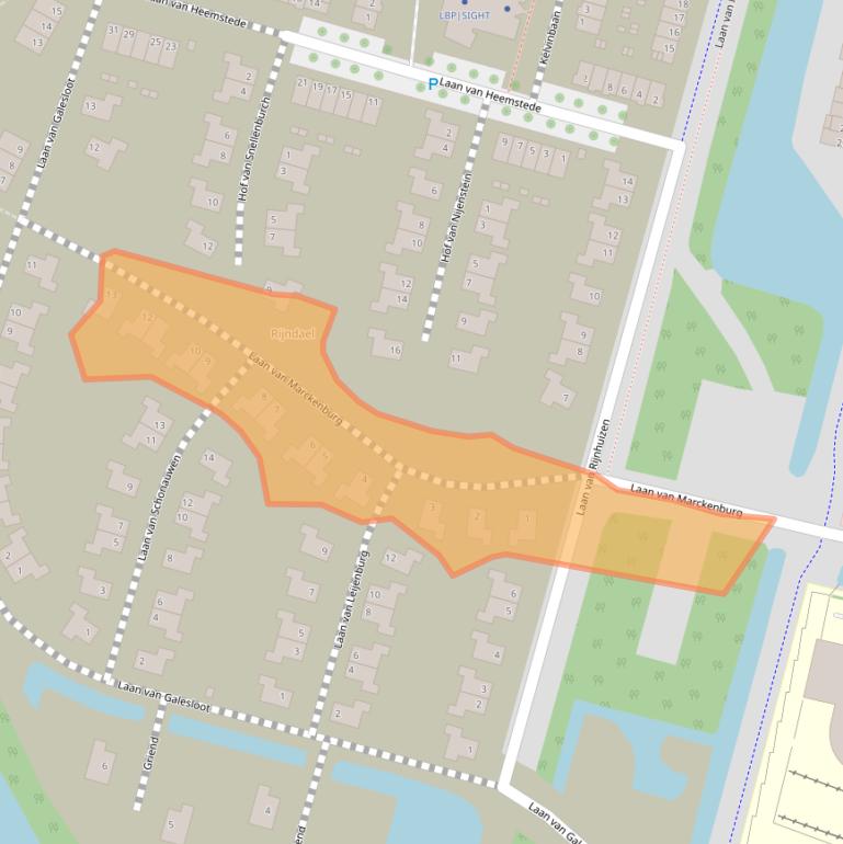 Kaart van postcodegebied 3439WS.