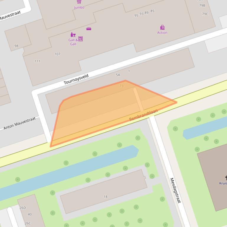 Kaart van postcodegebied 3443ER.