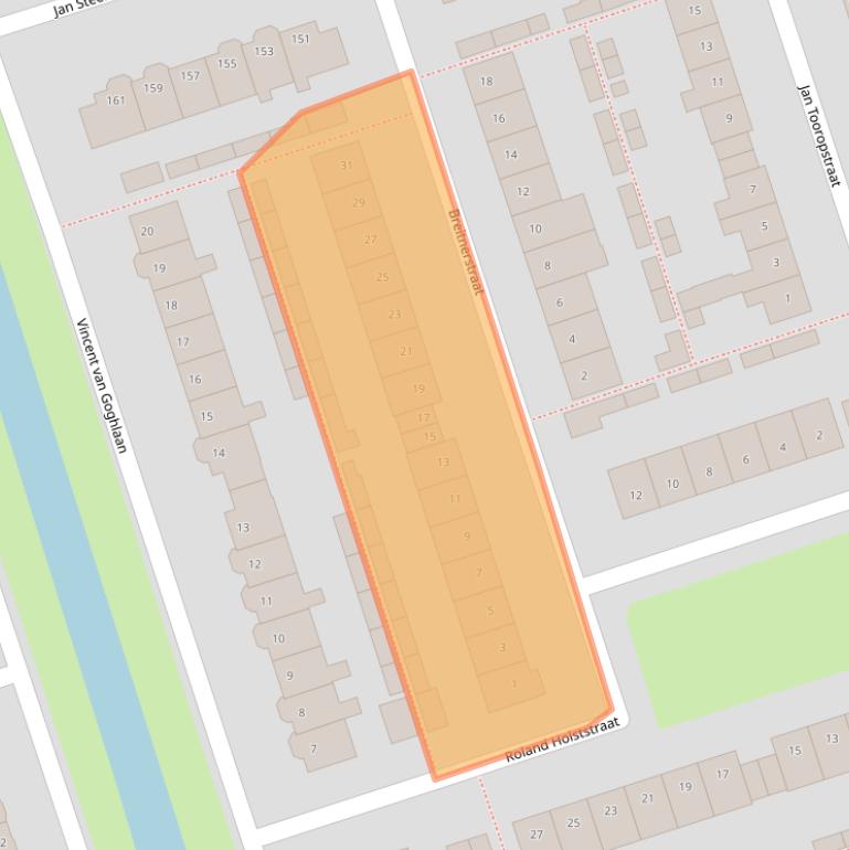 Kaart van postcodegebied 3443GC.