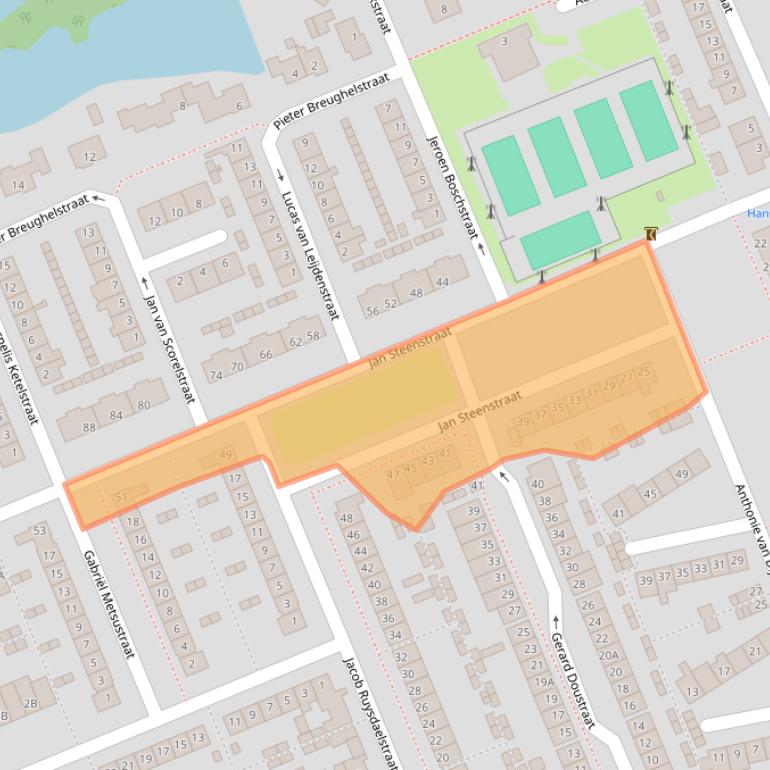 Kaart van postcodegebied 3443GR.