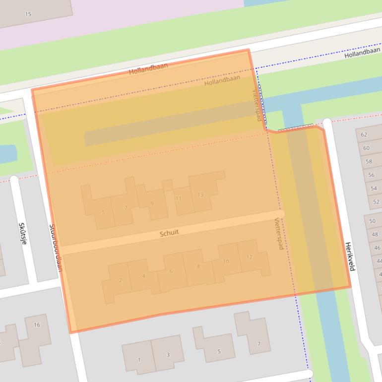 Kaart van postcodegebied 3448KV.