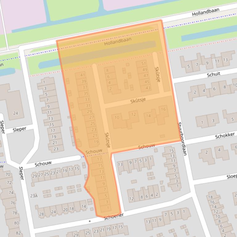 Kaart van postcodegebied 3448KW.