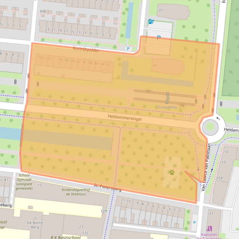 Kaart van postcodegebied 3453NB.