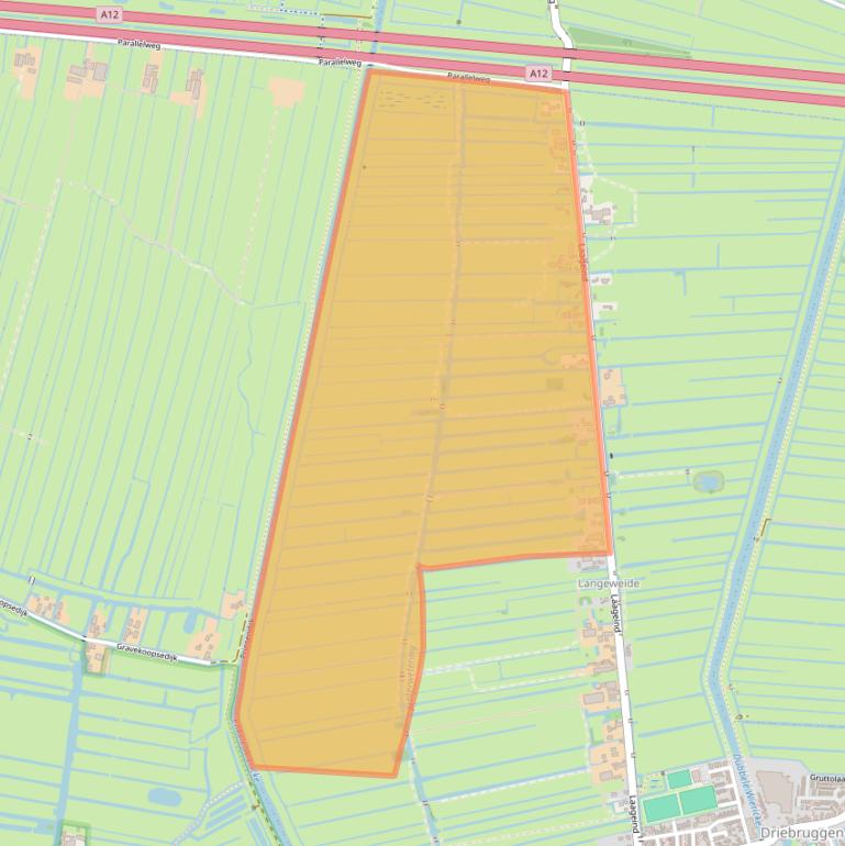 Kaart van postcodegebied 3465KH.