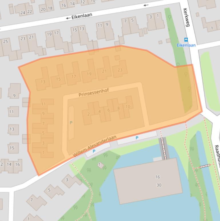 Kaart van postcodegebied 3481CB.