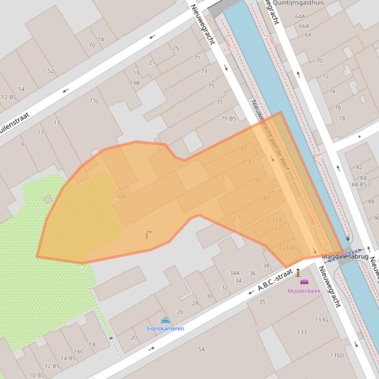 Kaart van postcodegebied 3512LJ.