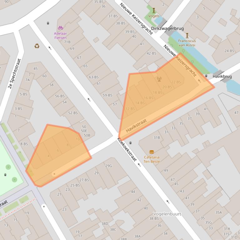 Kaart van postcodegebied 3514TP.