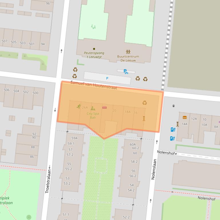 Kaart van postcodegebied 3515EB.