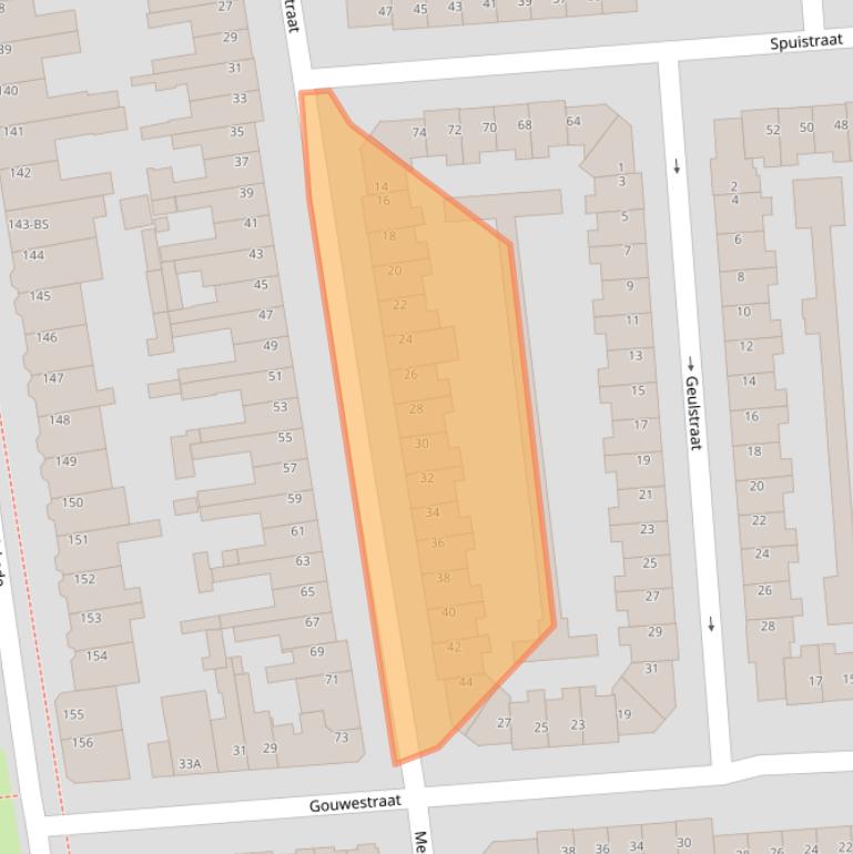 Kaart van postcodegebied 3522XN.