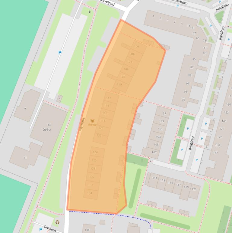 Kaart van postcodegebied 3524WD.