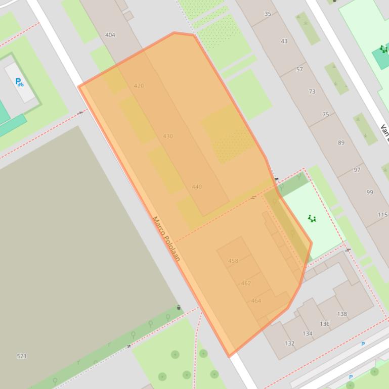 Kaart van postcodegebied 3526GT.