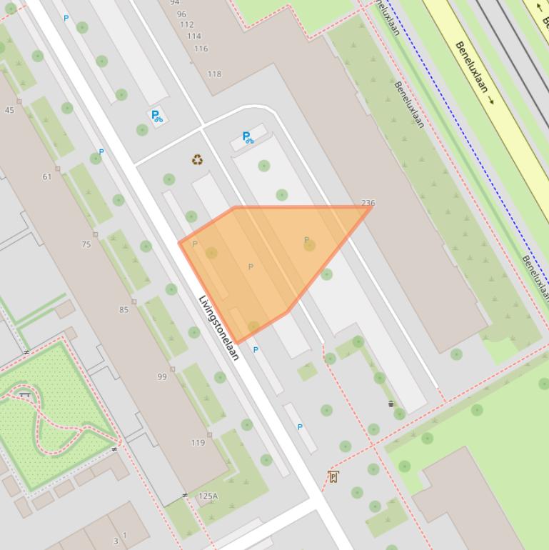 Kaart van postcodegebied 3526HS.