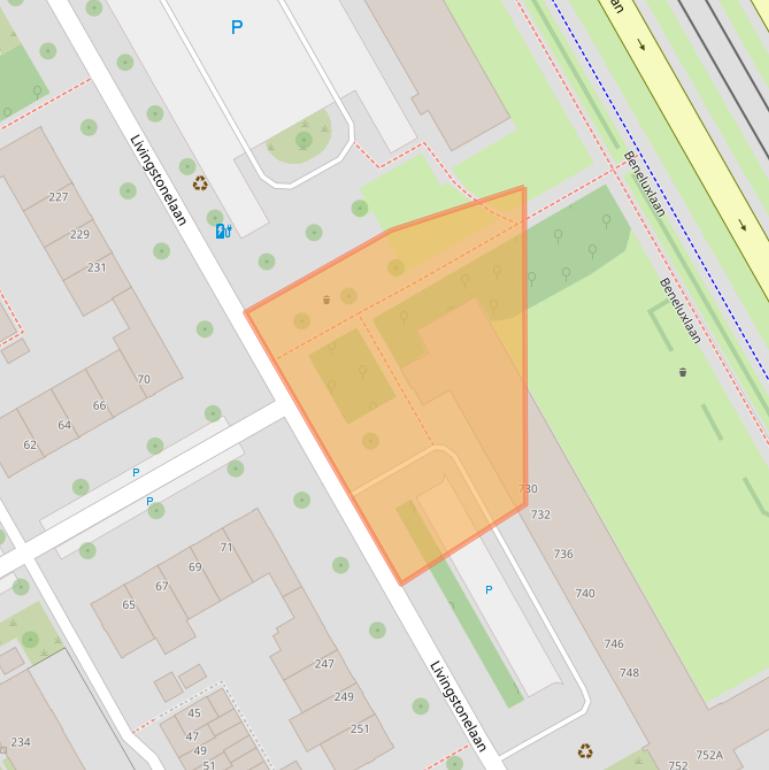 Kaart van postcodegebied 3526JH.