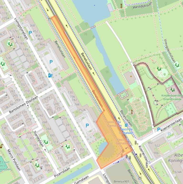 Kaart van postcodegebied 3526JL.