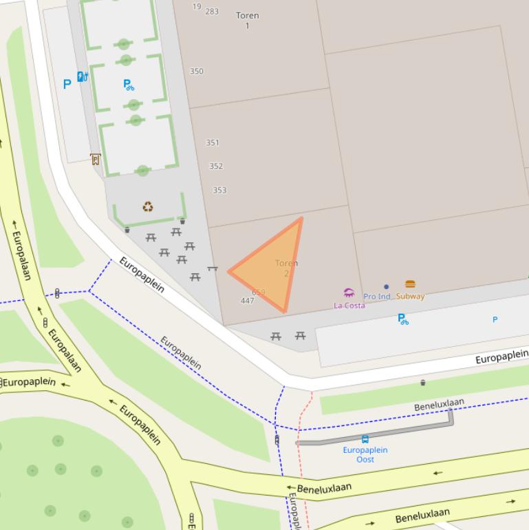 Kaart van postcodegebied 3526WK.