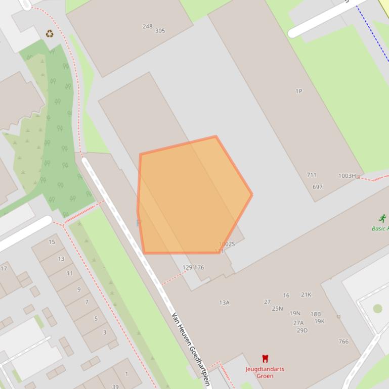 Kaart van postcodegebied 3527DR.