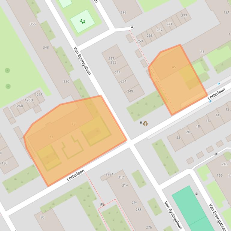 Kaart van postcodegebied 3527KB.