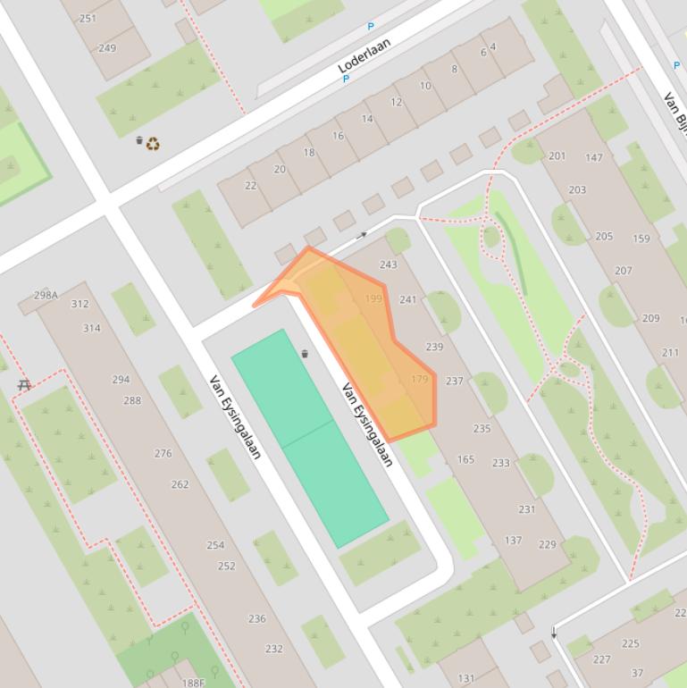 Kaart van postcodegebied 3527VE.