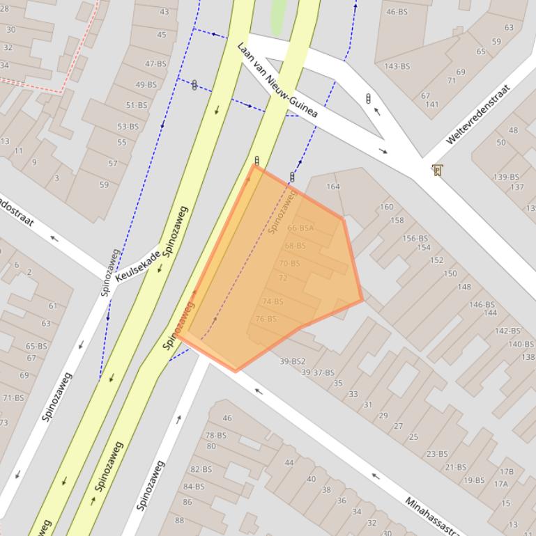 Kaart van postcodegebied 3532SH.