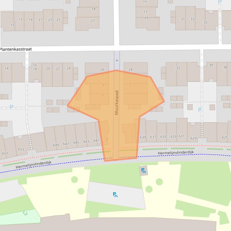 Kaart van postcodegebied 3544JK.