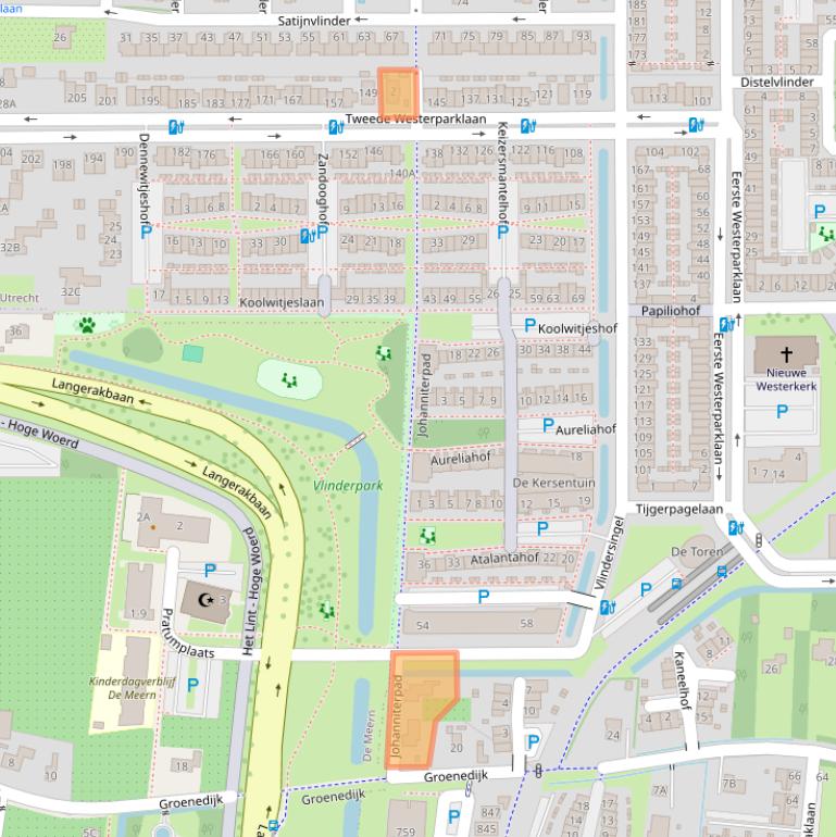 Kaart van postcodegebied 3544VA.