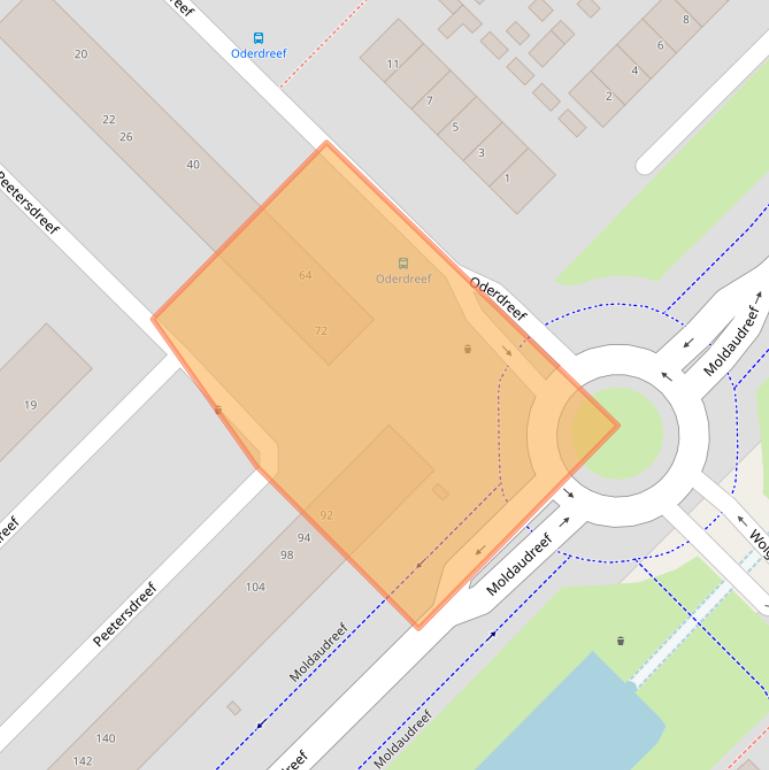 Kaart van postcodegebied 3562CE.