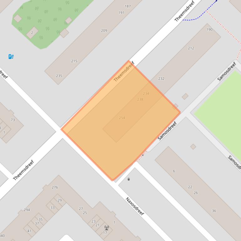 Kaart van postcodegebied 3562EL.