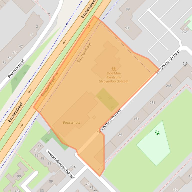 Kaart van postcodegebied 3562GN.