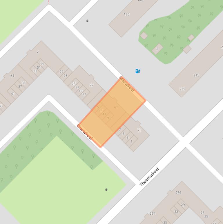 Kaart van postcodegebied 3562VG.