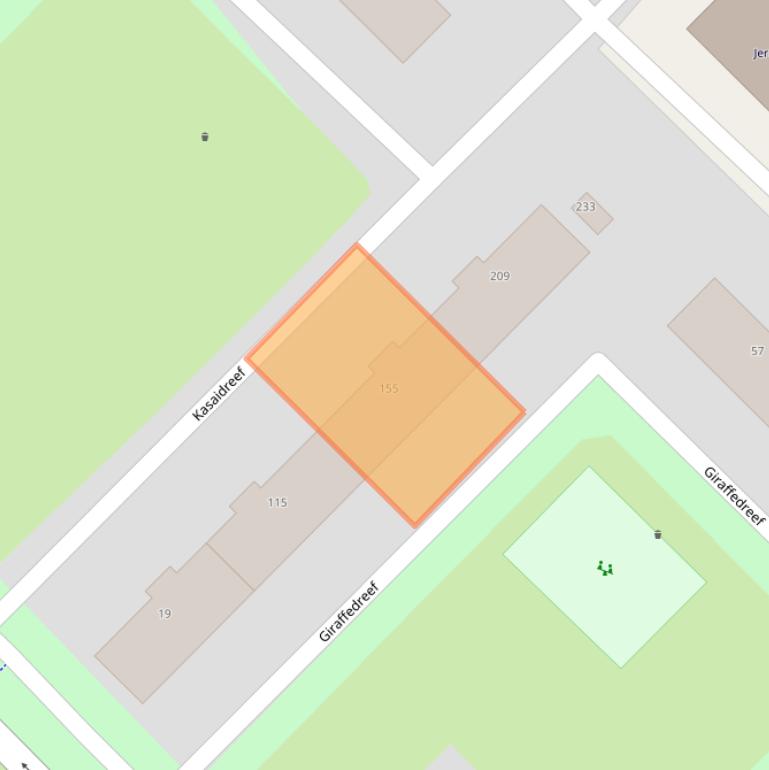 Kaart van postcodegebied 3564AV.