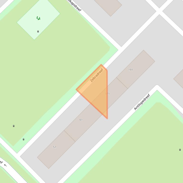 Kaart van postcodegebied 3564PP.