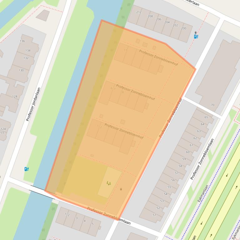 Kaart van postcodegebied 3571KV.