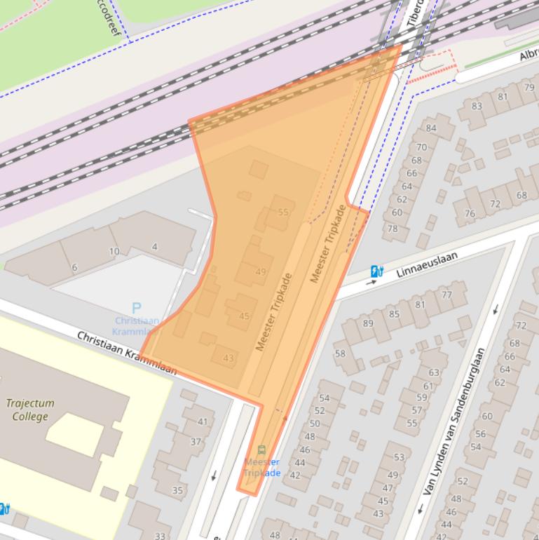 Kaart van postcodegebied 3571SW.