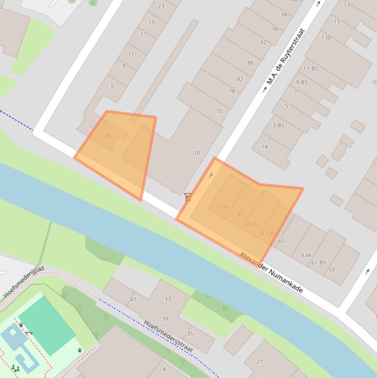 Kaart van postcodegebied 3572KV.