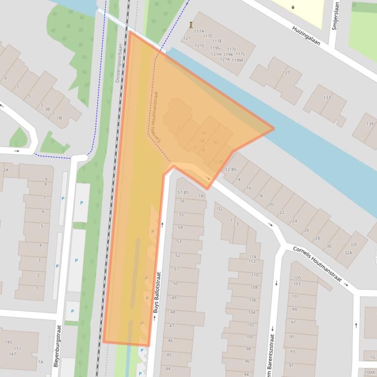 Kaart van postcodegebied 3572LV.