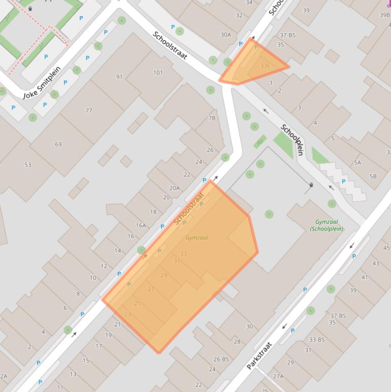 Kaart van postcodegebied 3581PP.