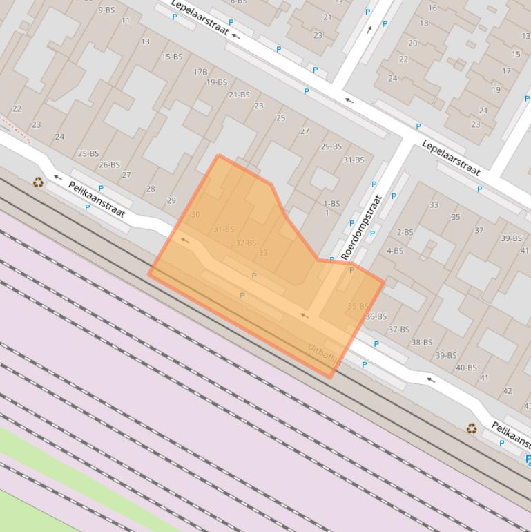 Kaart van postcodegebied 3582SE.
