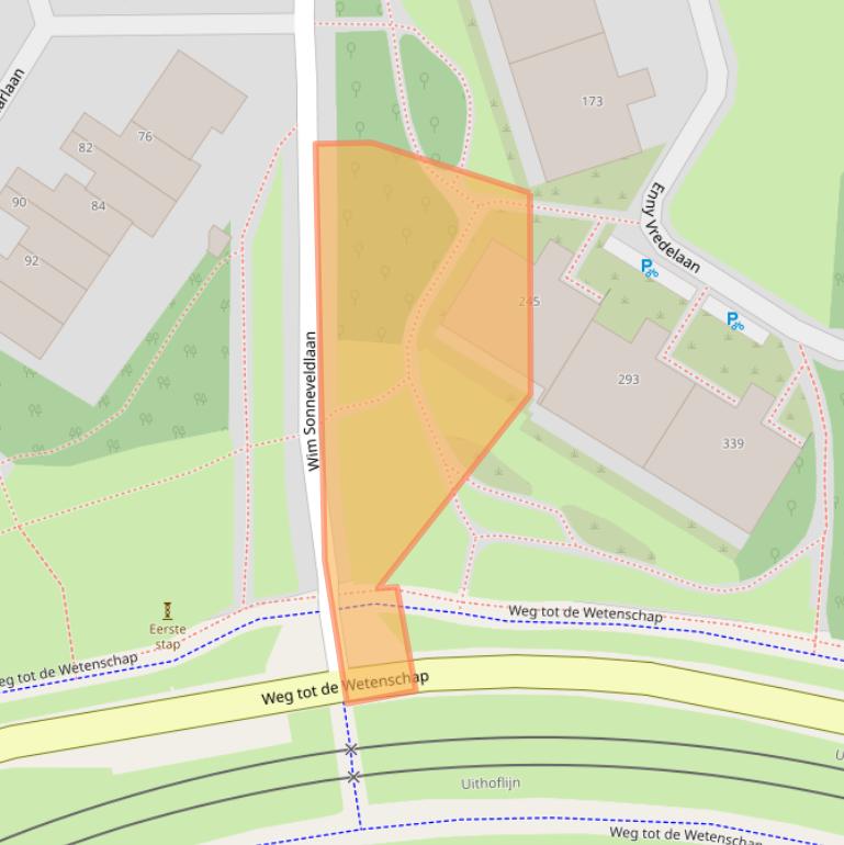 Kaart van postcodegebied 3584ZG.