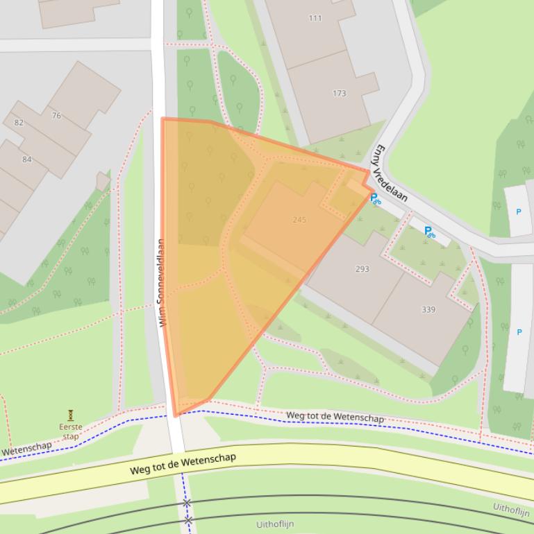 Kaart van postcodegebied 3584ZH.