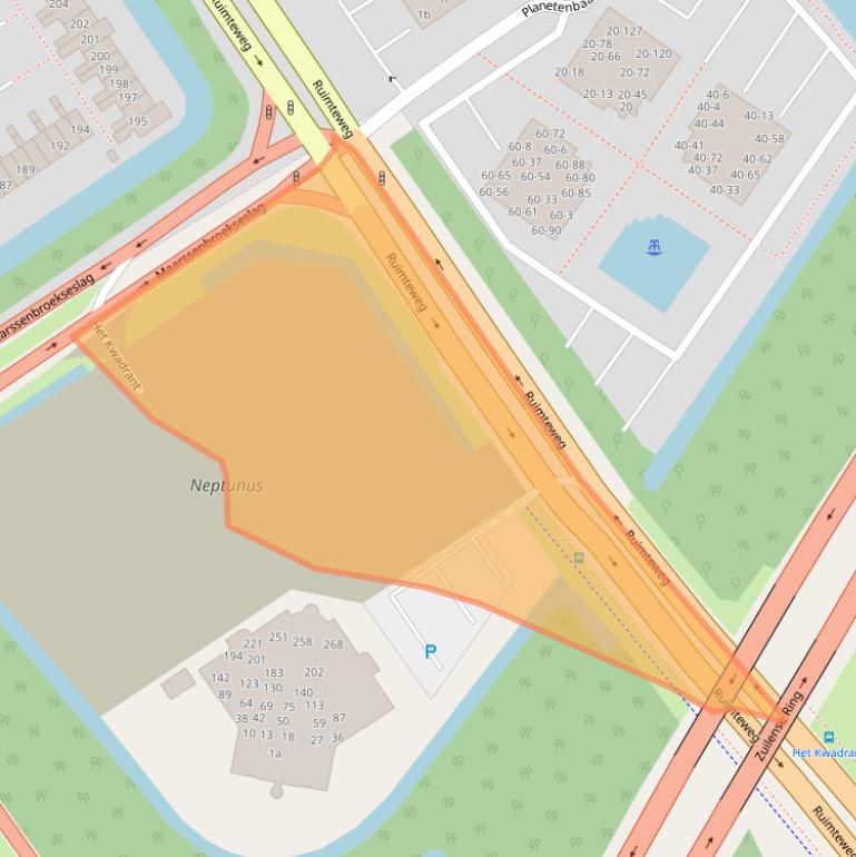 Kaart van postcodegebied 3606AW.