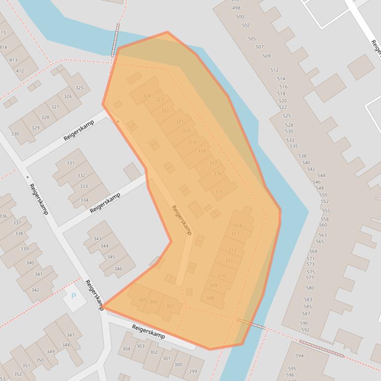 Kaart van postcodegebied 3607HS.