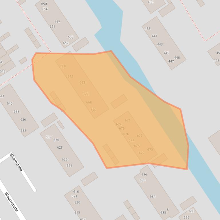 Kaart van postcodegebied 3608XB.