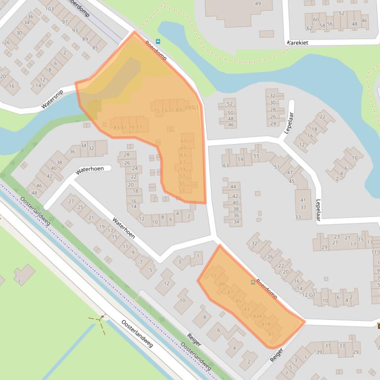 Kaart van postcodegebied 3641TH.