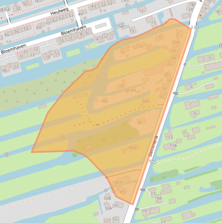 Kaart van postcodegebied 3645EC.