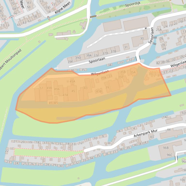 Kaart van postcodegebied 3645EM.