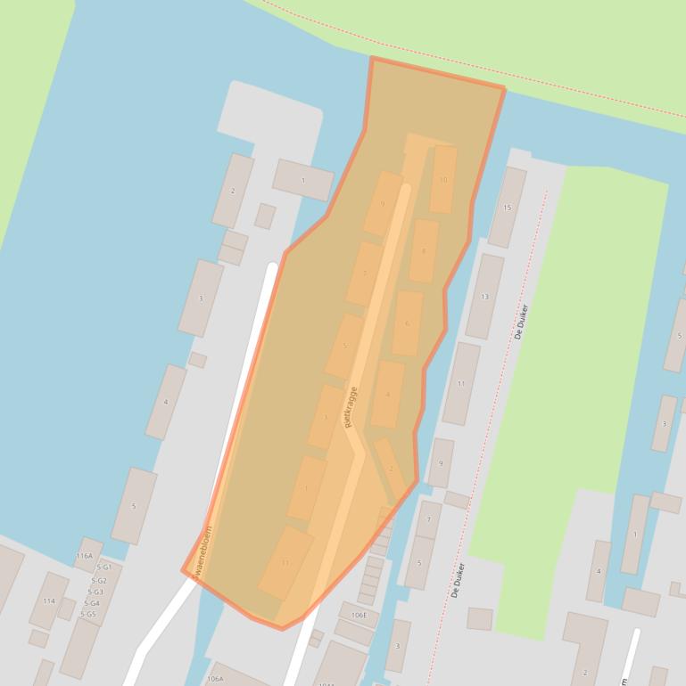 Kaart van postcodegebied 3648CW.