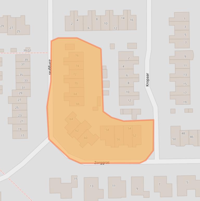 Kaart van postcodegebied 3648HW.