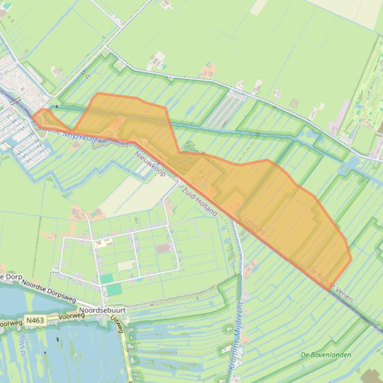 Kaart van postcodegebied 3648KA.